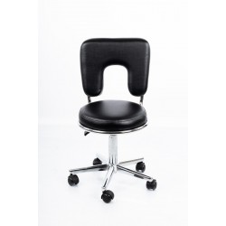 Επαγγελματικό σκαμπό ενισχυμένο Stool for Master Round 4 black